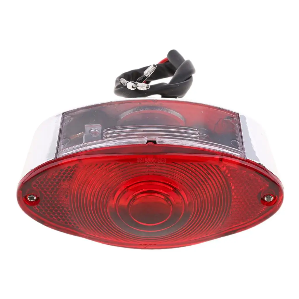 Motorcycle Bike Rear Tail Stop Red Light Lamp With Brake Running License Plate Light Universal for Yamaha Suzuki Dirt Bike