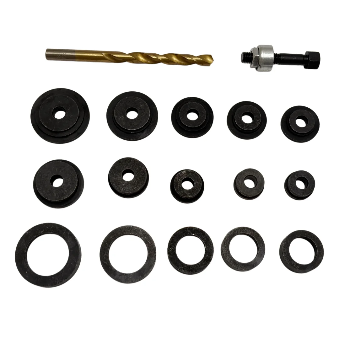 Parking Sensor Hole Punch Tool Set - 17mm-32mm, 10 Holes, Carbon Steel Handle, Metal Material