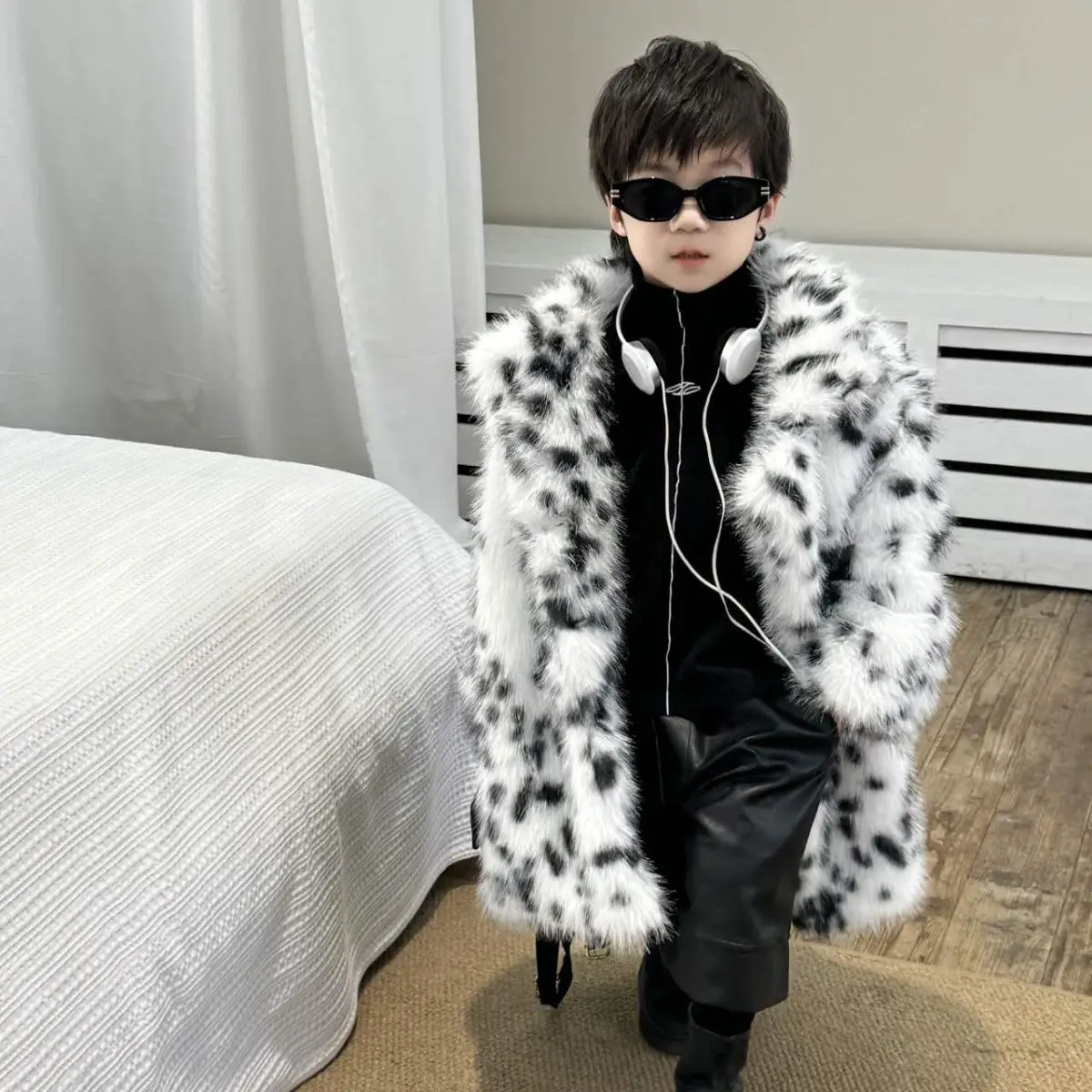 New Autumn and Winter Children Fur Coat Thickened Warm Children Clothing Imitation Fox Fur Coat Versatile Trendy Style