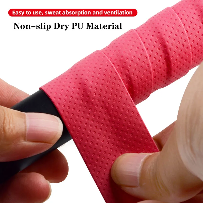 1Pcs Fishing Rod Racket Handle Wrapping Belt Absorbing Sweat Belt Anti-Slip Tape Badminton Tennis Racket Grip Sports Accessory