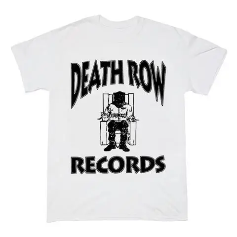 Hip Hop Deathrow Nicchia Rapper Americano Commemorativo T-shirt a maniche corte Estate Popolare T-shirt allentata casual per uomo e donna Ins