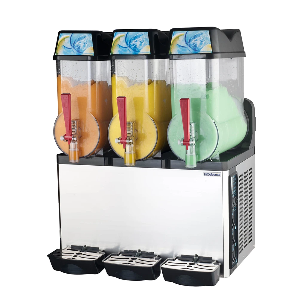 Factory Price Commercial Beverage Smoothie Machine 2 Tanks Slushy Maker Machine Frozen Drink Ice Slush Machine