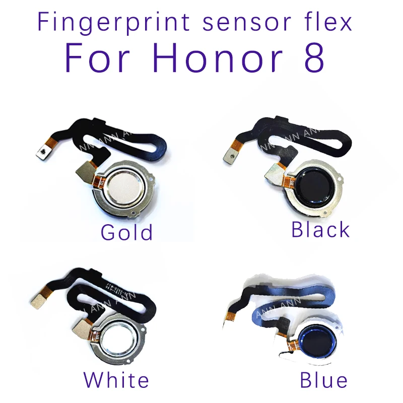 Home Button Fingerprint For Huawei Honor 8 Return Key Touch ID Sensor Fingerprint Connecting Flex Cable Parts