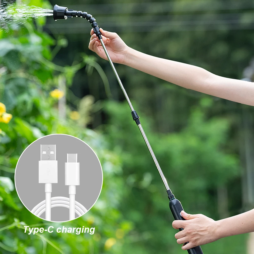 Electric Gardening Sprayer USB Rechargeable Plant Sprayer Portable Watering Spray High-Pressure Sprinkler Garden Irrigation Tool