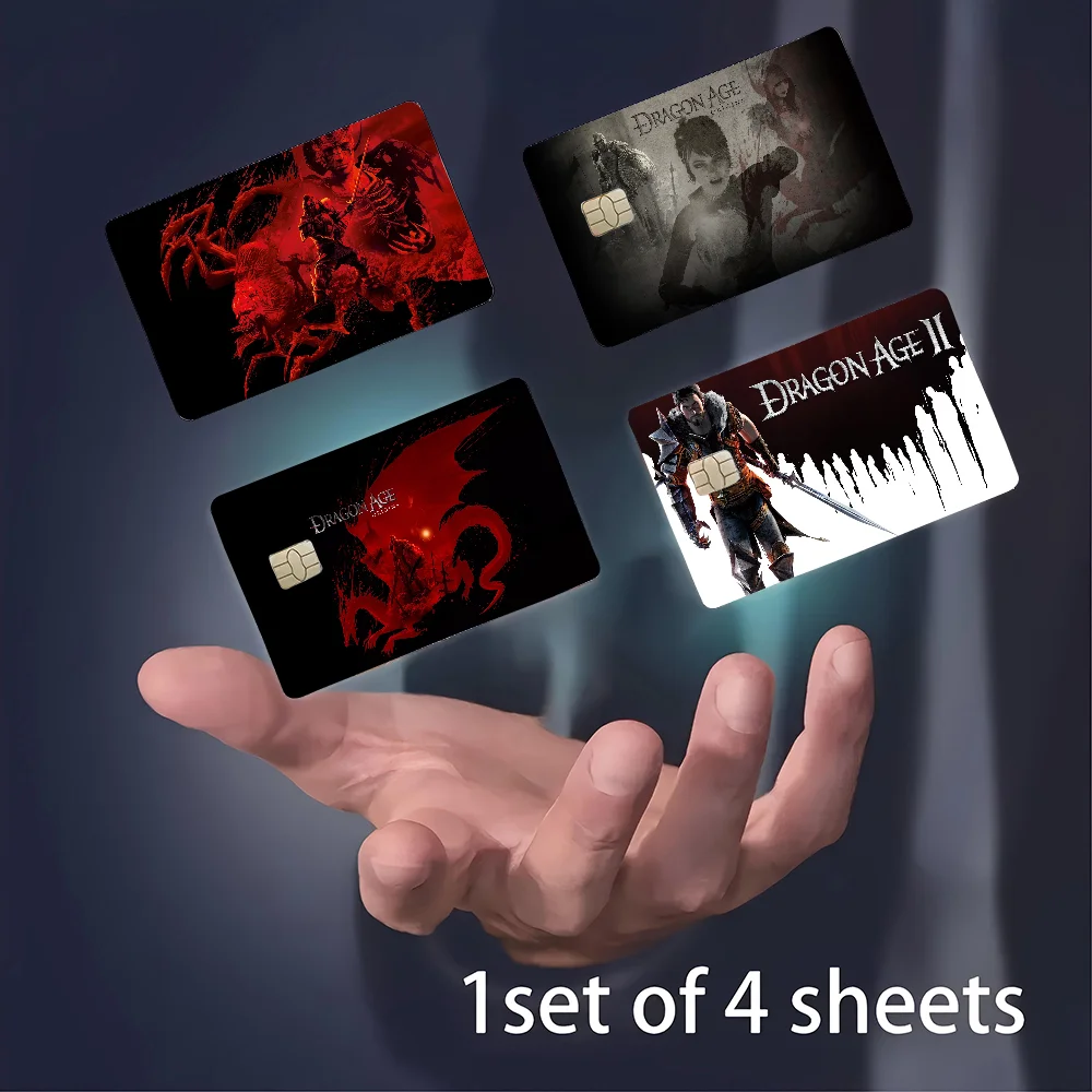 Dragon Age Anime Spend Or Save Funny Shell On Off Ultra Thin No Fade Sticker Skin Cover Film für Debit-Kreditkarte