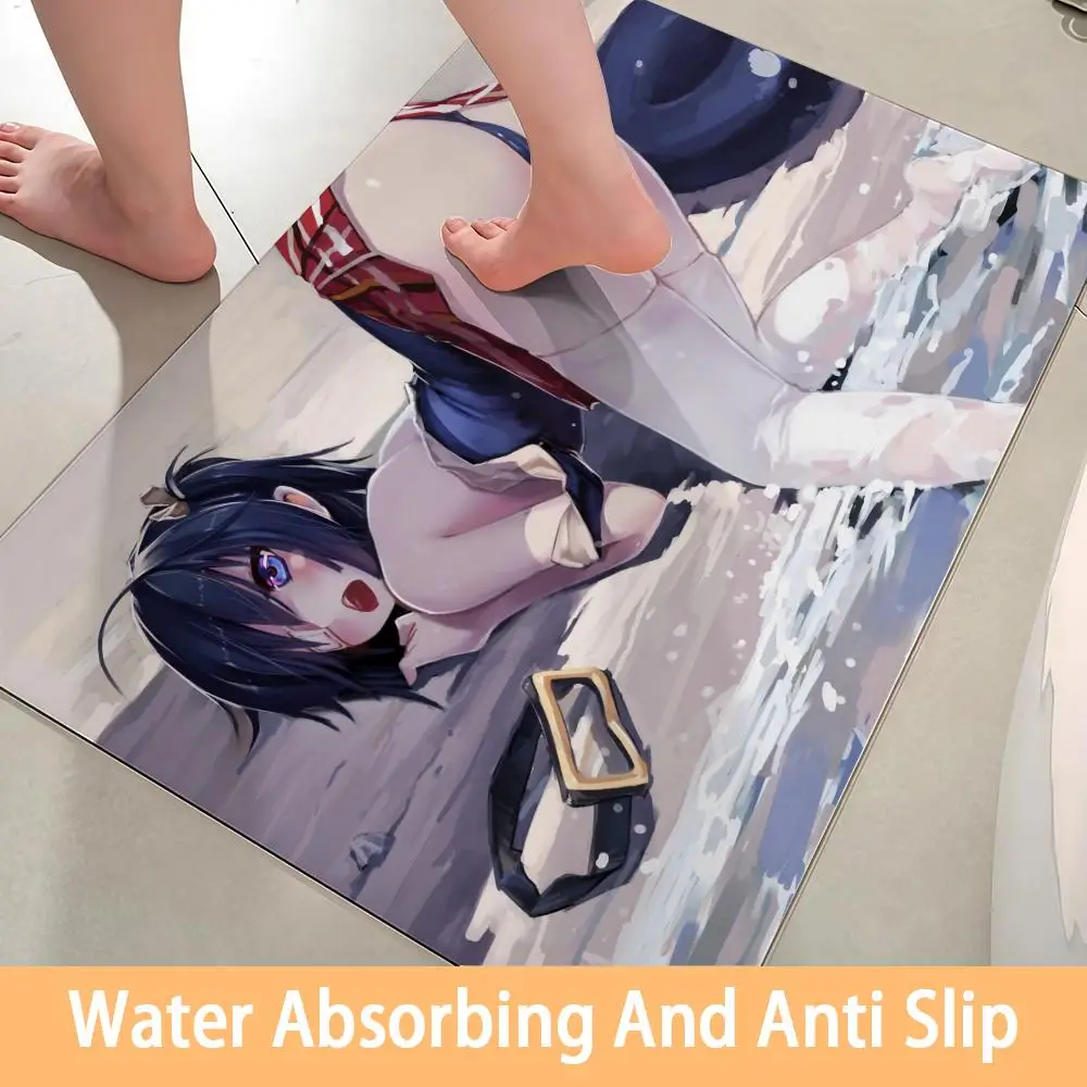 

Toilet Of The Bathroom, Household Floor Mat, Love Chunibyo Other Delusions Floor Mat Soft Diatom Bathroom Absorbent Floor Mat,
