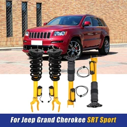 4PCS Front Rear Left Right Shock Spring Struts Assembly For Jeep Grand Cherokee SRT Sport 2012-2020 68139497AC 68139496AC