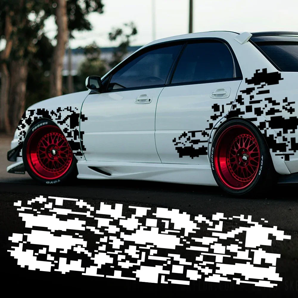 

Car Body Side Vinyl Sticker for Audi BMW Ford Nissan Honda VW Auto Mosaic Graphics Stripe Styling Decor Decal Tuning Accessories