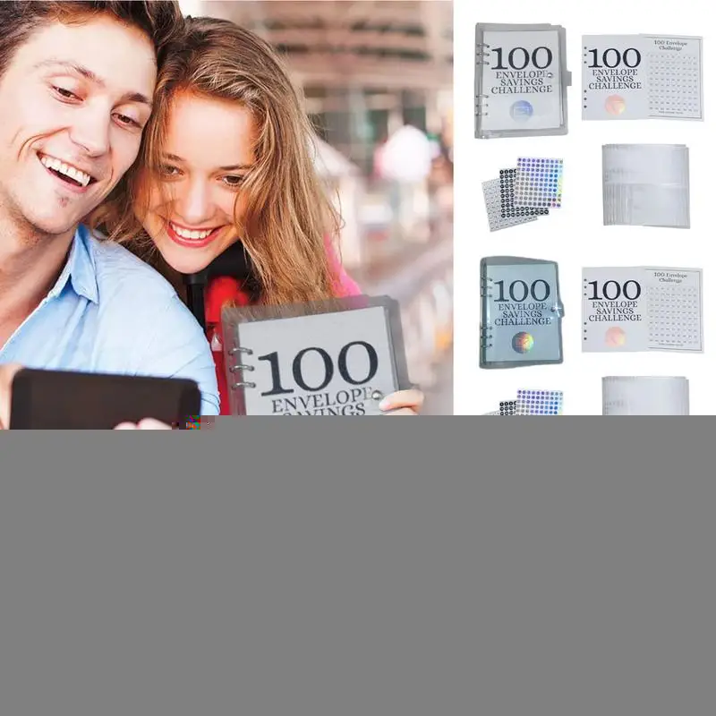 

Папка-переплет на 100 конвертов. 100-дневный переплет для экономии денег. Конверт для экономии денег.