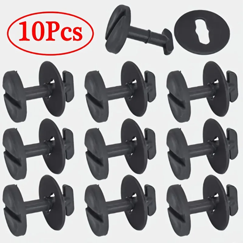 

10pcs Car Fasteners Clips Floor Mat Clips Twist Lock With Washers For BMW E32 E34 E36 E46 3 Series E38 E39 5 7 Series