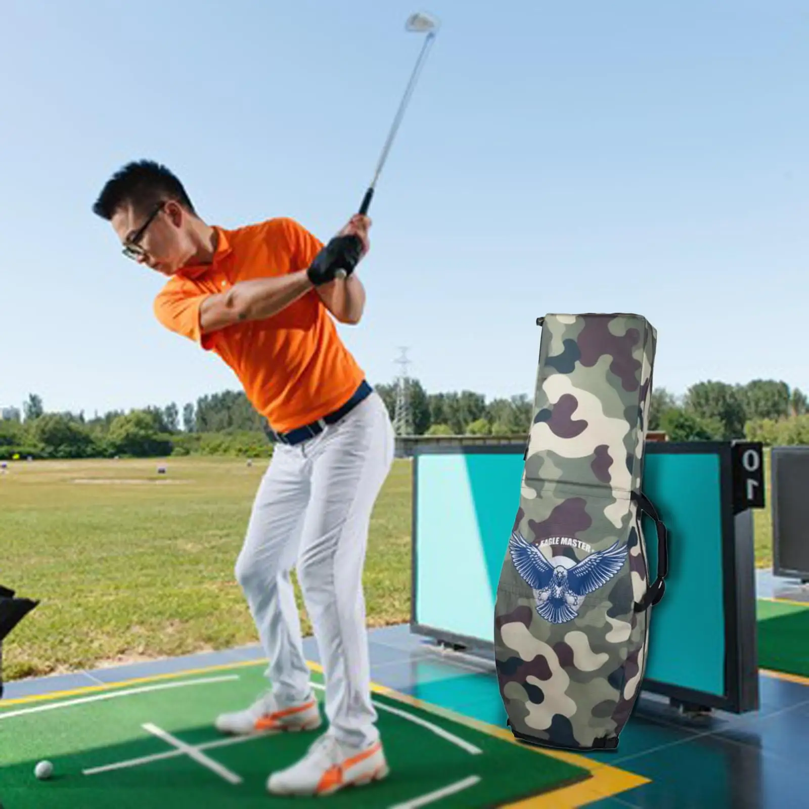 

Сумка для гольфа для авиаперелетов, водонепроницаемая, с ручкой для переноски, сумка-чехол для хранения, чехол для гольф-сумки для тренировок