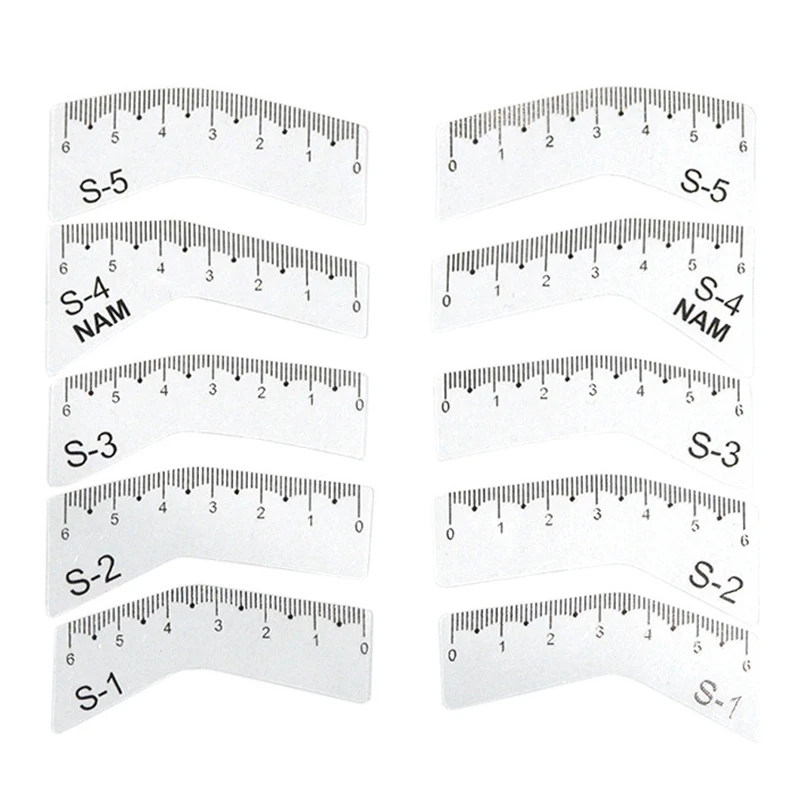 5 Pairs Women Reusable DIY Eye Brow Drawing Guide Styling Shaping Grooming Template Card Eyebrow Stencil Set Easy Make Up Tools