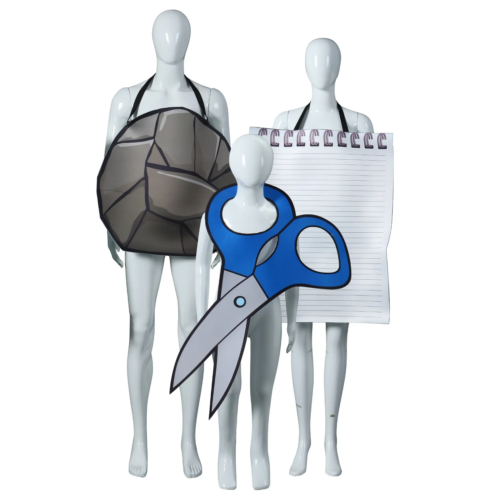 Хэллоуин Fun Ro Paper Ножницы Игровой набор Забавный костюм для выступлений Костюм Игра Одежда Бар Сова Реквизит для мероприятий Женская мода