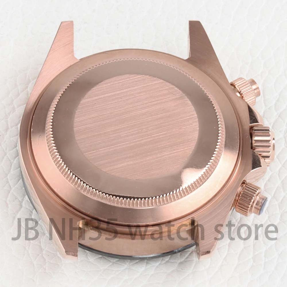 40MM Quartz Chronograph Stainless Steel Watch Case Sapphire Glass 100M Water-resistant For Seiko DAYTONA VK63 VK64 Movement view 5