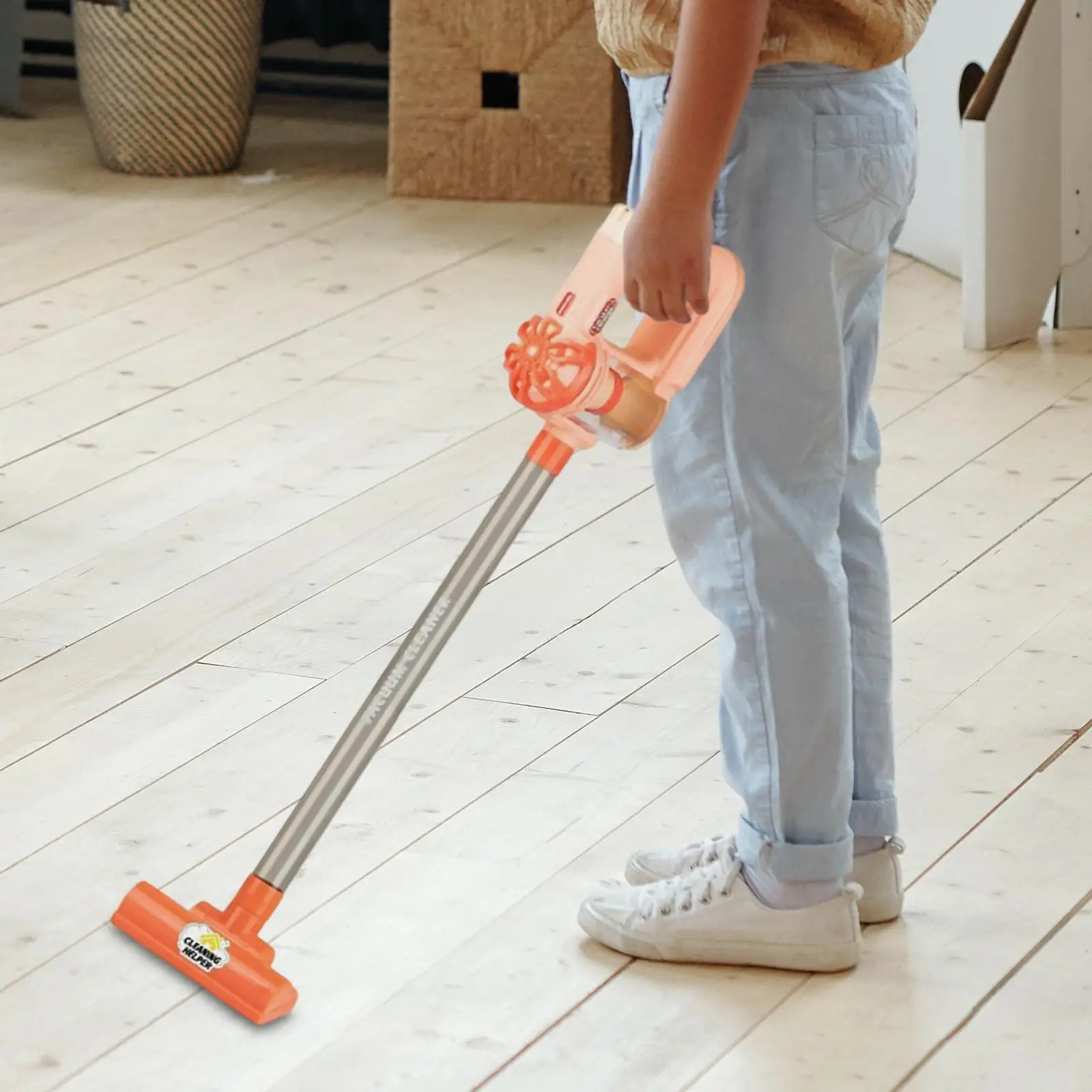 Kids Vacuum Cleaner Toy Birthday Gifts Household Housekeeping Cleaning Toys Educational Toys for Children Age 4-6 Girls Boys