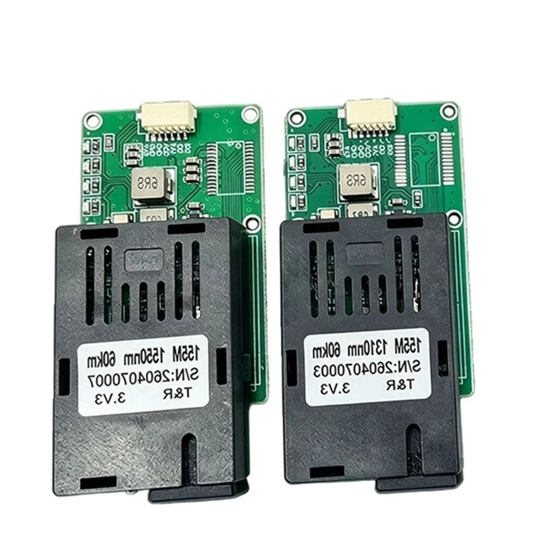 SC Interface Fiber Transceiver Module 60KM TTL TX RX Kit Optical Terminal Equipment RX TX AV VCC GND-Y41A