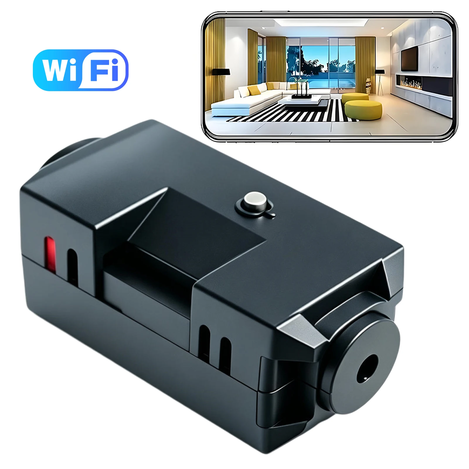 1080P HD WiFi Camera Mini Night Vision Motion Detection Memory Card Remote Monitoring Compact