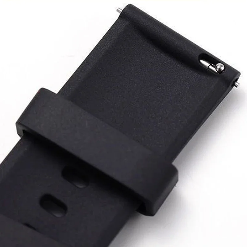 18/20/22 mm Größen für Samsung Xiaomi-Uhren, Silikon-Uhrenarmbänder mit schnell lösbarem, verstellbarem, wasserabweisendem, bequemem Band – Detail 6