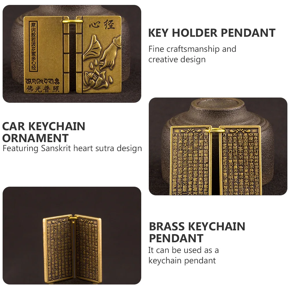 

3 шт. латунный брелок-подвеска DIY креативное кольцо автомобиль нить подвесное украшение ювелирные изделия очаровательное ожерелье счастливое санскритское сердце