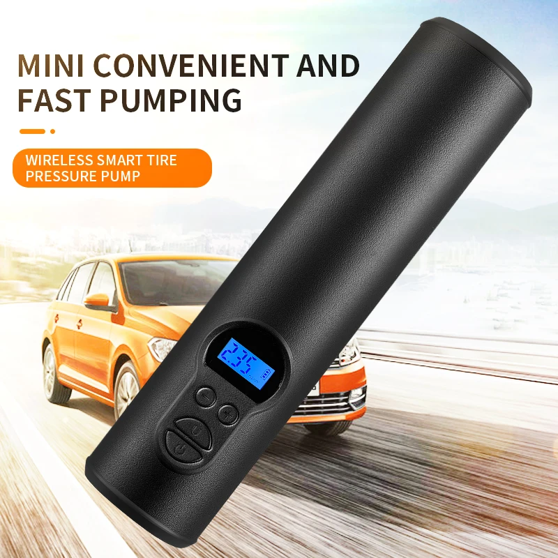 Kompresor udara nirkabel mobil Mini, 12V 150PSI Inflator ban portabel Digital pintar pompa tiup untuk mobil sepeda perahu pompa udara P001