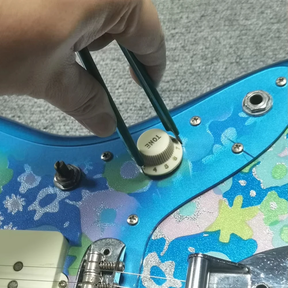 Guitar Knob Bushing Puller Tool Replacement Luthier Supplies Tool Metal Repair Remove Guitar Tools For Knobs Bushes Green