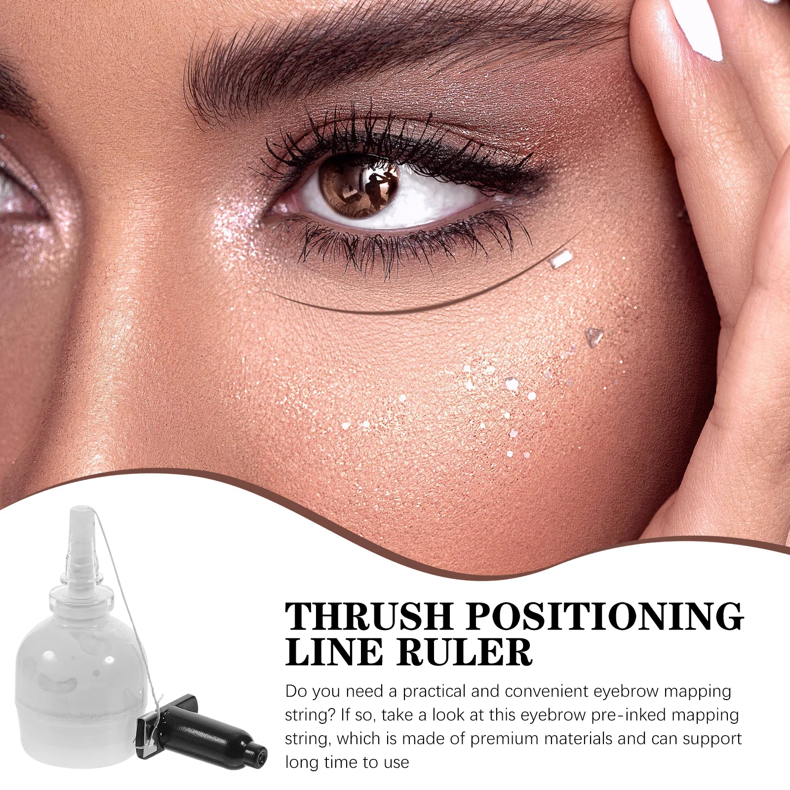 

Pre- Mapping String Eyebrow Mapping Line 20m Practical Brow Drawing Tool Women Eyebrow Makeup Drawing Aids