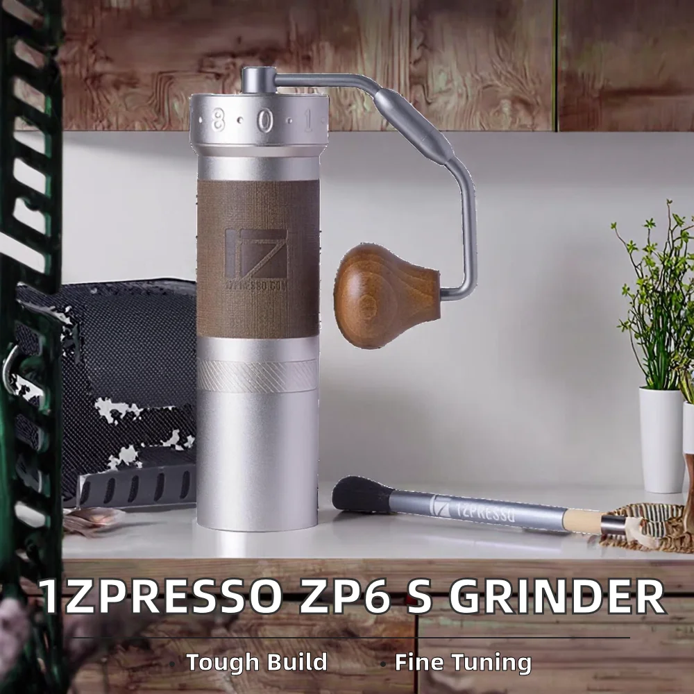 1Zpresso ZP6 S Special Manual Coffee Grinder Aluminum 48mm Burrs Finer Adjustment Mechanism Classic Design Primarily Designed