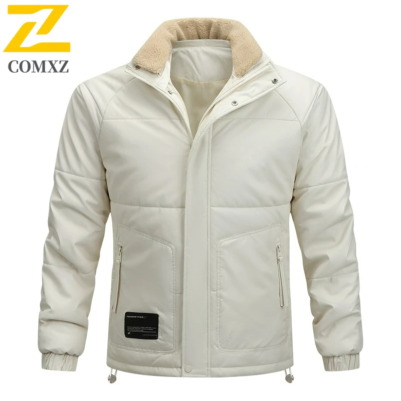 2025 New Winter Jacket Men Vintage Casual Quilted Coat Hooded Fake Two Piece Scratch Resistant  Fashion​ Windproof jacket ​