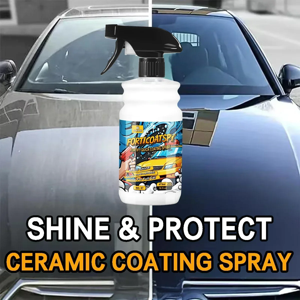 Car Ceramic Nano Coating Spray Quick Coating Super Hydrophobic Layer Polishing Paint Coating Agent Car Polish Nanos Coatings X7