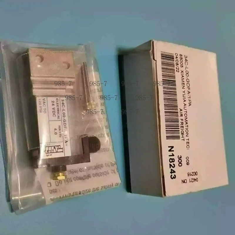 34B-LOO-GDFA-1KA 34B-L00-GDFA-1KT 44B-ABA-GDFA-1KA Solenoid Valve, 3/2 Way 5/2 Way Pneumatic Poppet Valve