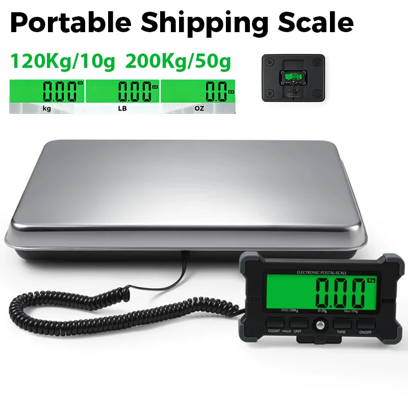 Portable Postal Scale 120/200Kg Digital Shipping Scale High-precision Digital Scales Parcel Pet Express Zero/Tare Weighing Tool