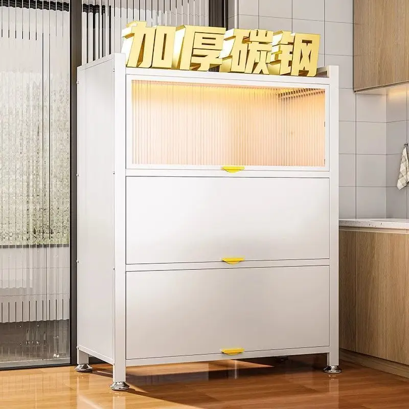 

Heightened and thickened lockers, kitchen shelves household floor-to-ceiling multi-layer storage cabinets dining side cabinets