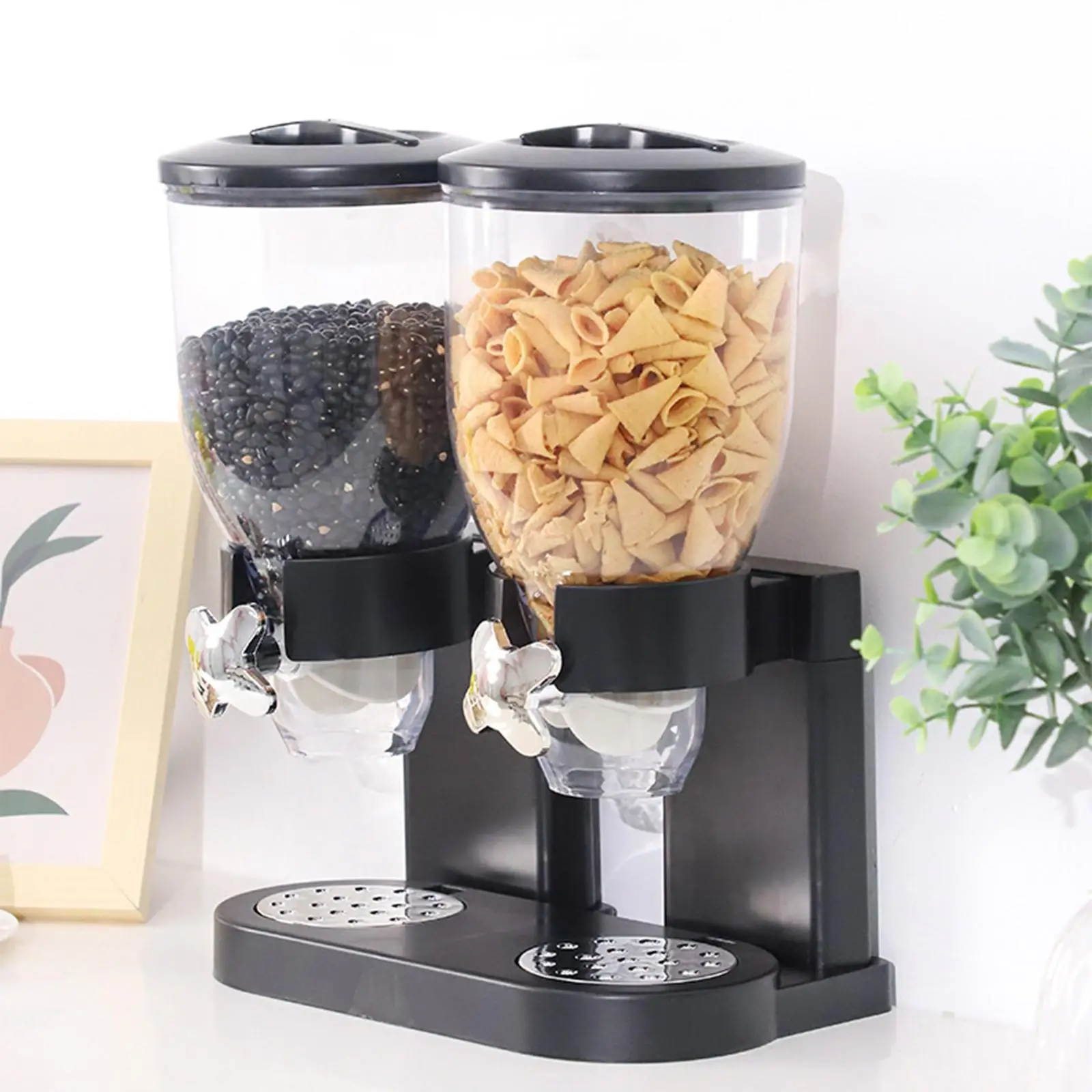 Cereal Dispenser Storage Box Dry Food Dispenser for Breakfast Kitchen Cereal