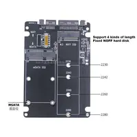 M.2 Converting Solid-state SSD to Sata3 External Hard Disk Box Ngff Msata to Serial Port Conversion Card Dual-use Two-in-One 2