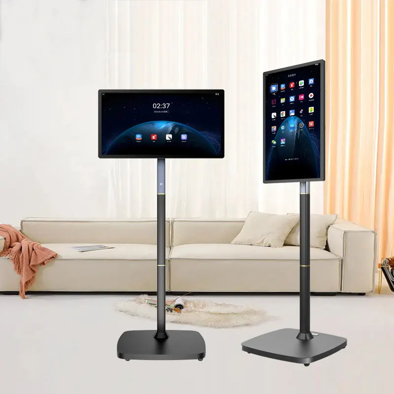 New 6000Mah Battery Mobile Smart Tv Android Screen Rolling Portable Bestie 27 32 Inch Stand Tv Follow by Me Tv