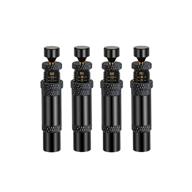 4Pcs Automatic Tire Deflators Set Of 4, Adjustable Pressure Suitable For Offroad Vehicles Motorcycle Use Includes Valves Caps