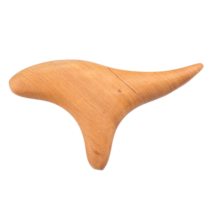 AA20-Wooden Body Foot Neck Relax Blood Circulation Massager Triangular Spa Reflexology Massage Stick Tool