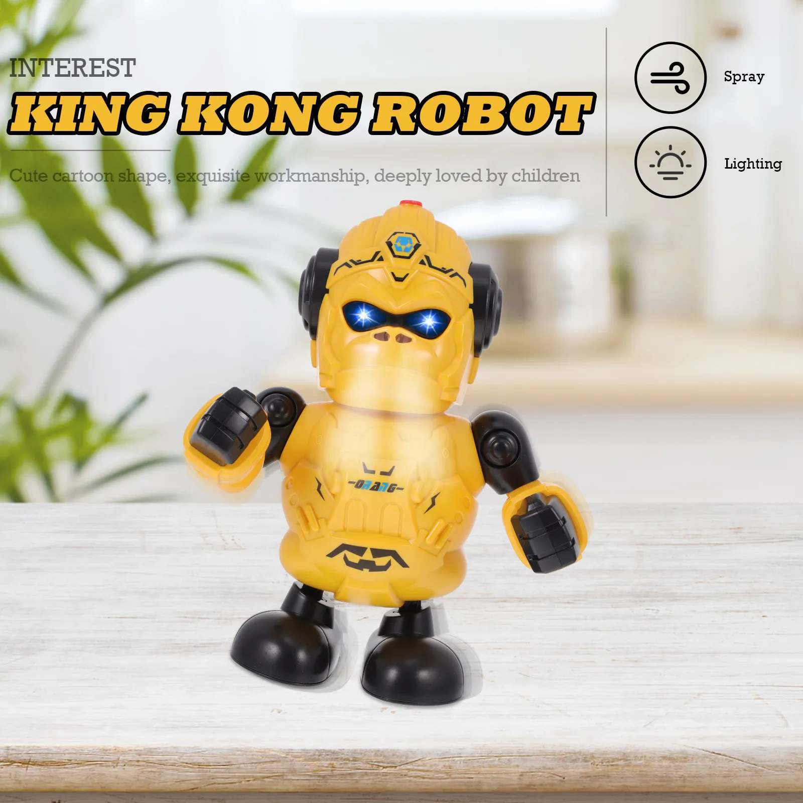 Robot électrique à pulvérisation, 1 pièce, robot éducatif dansant pour enfants, jouet interactif robotique, cadeau, jouet robotique