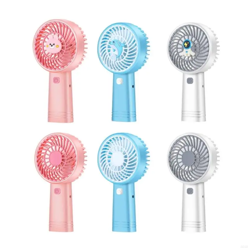 D0AB Handheld Fan Portable Small Fan Cooling Fan USB Rechargeable Hand Fan