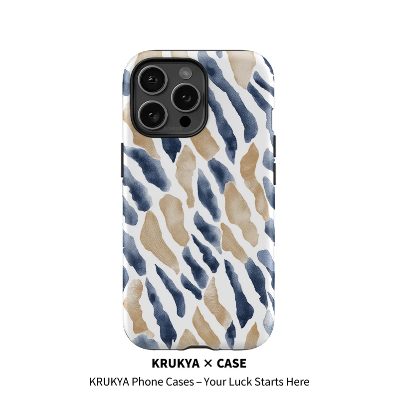 

Krukya Luxury Painting Phone Case For iPhone 16 17 Pro Max 13 16 15 14 12 11 XS X XR SE 2022 Shockproof Soft Silicon Cover