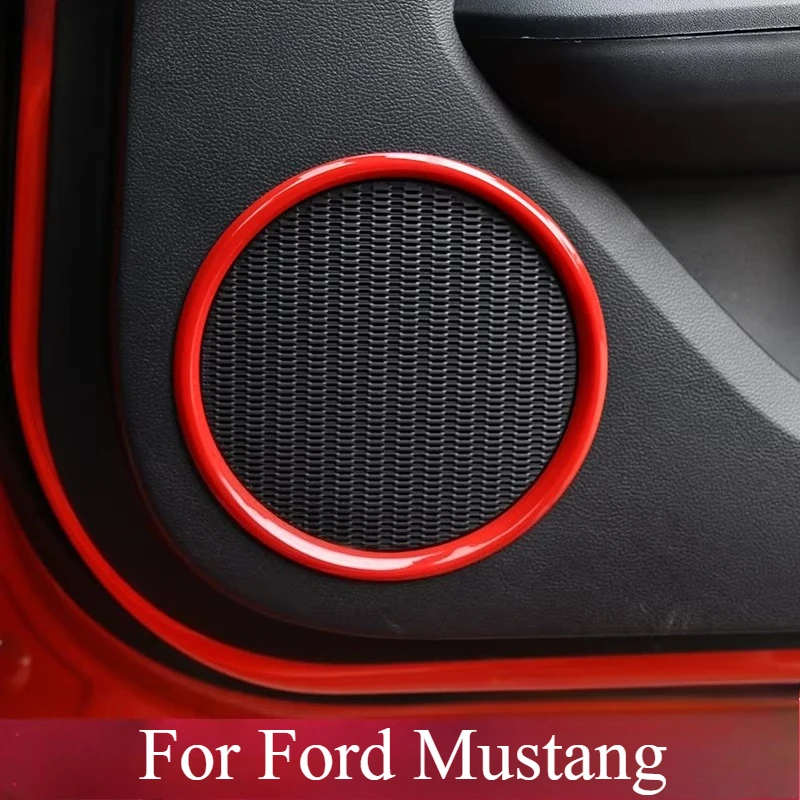 For Ford Mustang Interior Modification Door A-pillar Horn Ring Car Amplifier Decorative Accessories Automobiles Accessories