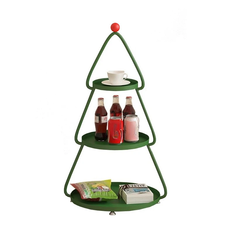 Multi-layer Iron Plant Stand Floor Christmas Tree Side Shelf Home Living Room Balcony Storage Rack Home Decoration
