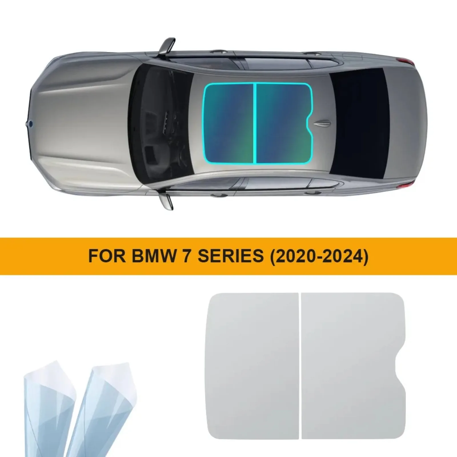 TPU PPF Car Sunroof Insulation Film For BMW 7 Series G70 2020 2021 2022-2024 Ice Armor Protection Resistant Car Sunroof Stickers