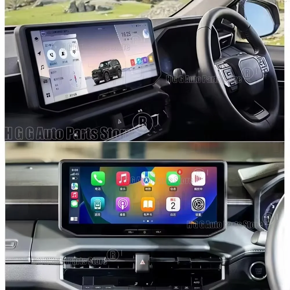 NEW TOUCH SCREEN CAR RADIO For Toyota Hilux 2026 Wireless Carplay Android Auto 12+256GB Android 15 Car Stereo Radio GPS Wifi DSP