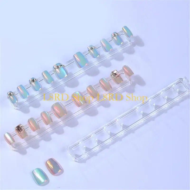 L8rd consejos uñas prácticos clavos uñas pantallas arte soporte clavos uñas soporte fácil limpiar soporte