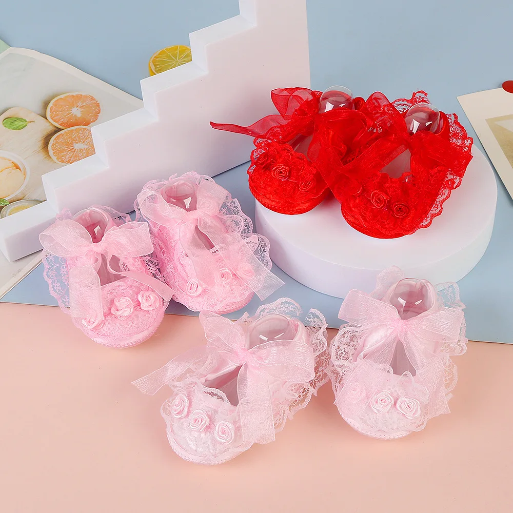 Princess Baby Shoes Spring and Autumn Fashion Trend Flowers 0-12 Months Baby Breathable Toddler Soft Soled Shoes