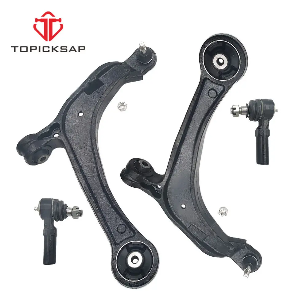 TOPICKSAP 4 Piece Kit Control Arms Ball Joints Tie Rod Ends Sets For Honda Odyssey 2011-2013 51360TK8A00 53540SJCA01