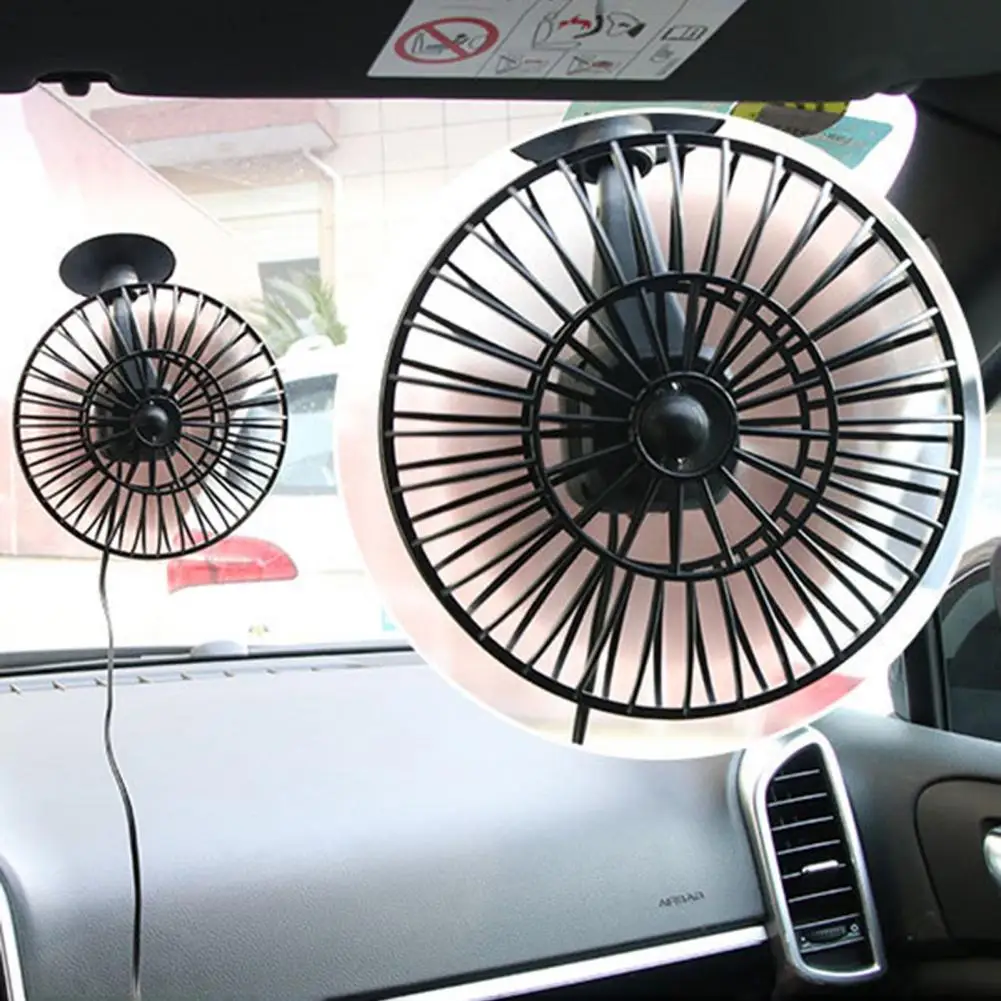 4-Inch Car Fan Single Head Strong Wind Energy Saving Dashboard USB Air Cooling Fan for Car Cooling System