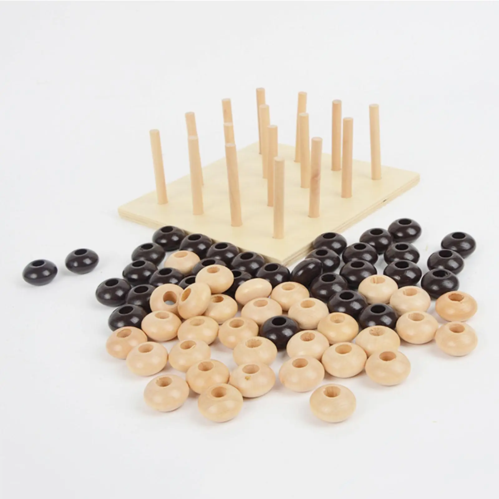 

Four in A Row Board Games Wooden Gifts Classic Strategy Game for Adults Kids