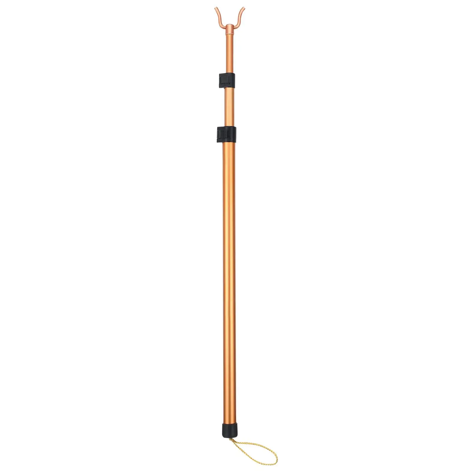 

Telescopic Clothes Drying Pole Extendable Alloy Rod for Home Use Golden Color Retractable Design Service Life